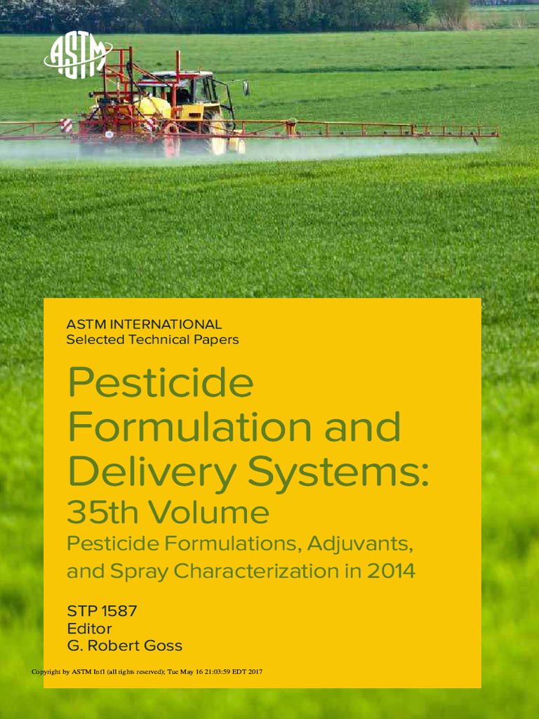 Pesticide Formulations and Delivery Systems | PDF