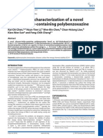 Synthesis and Characterization of A Novel Siloxane-Imide-Containing Polybenzoxazine