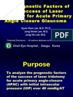 The Prognostic Factors of The Success of Laser Iridotomy For Acute Primary Angle Closure Glaucoma