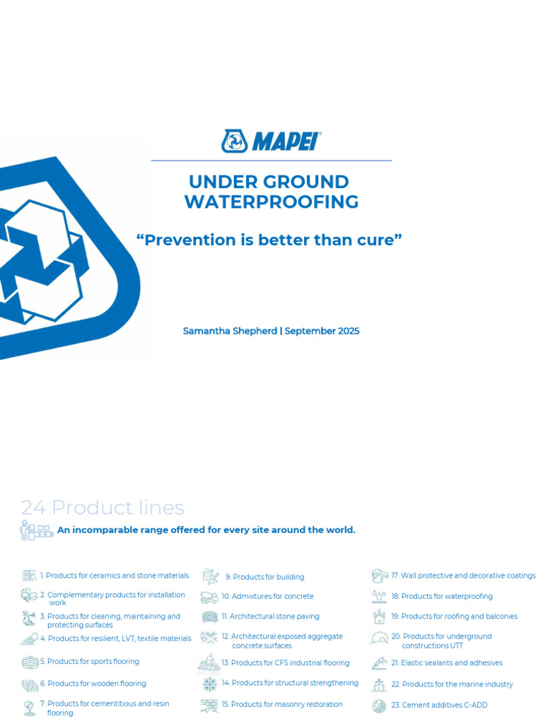 Comprehensive Underground Waterproofing Solutions | PDF | Concrete ...