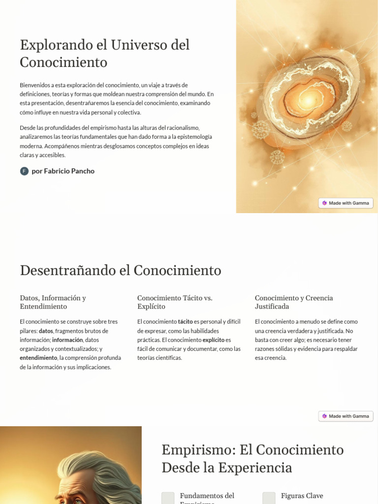 Explorando El Universo Del Conocimiento | PDF