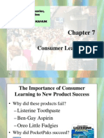 Consumer Learning: Consumer Behavior, Eighth Edition Schiffman & Kanuk