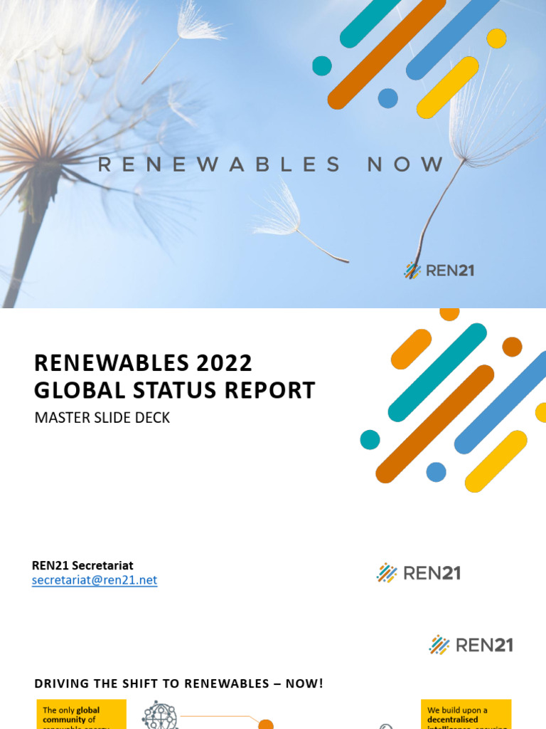 Renewables 2022 Global Status Report | PDF | Renewable Energy | Solar Power