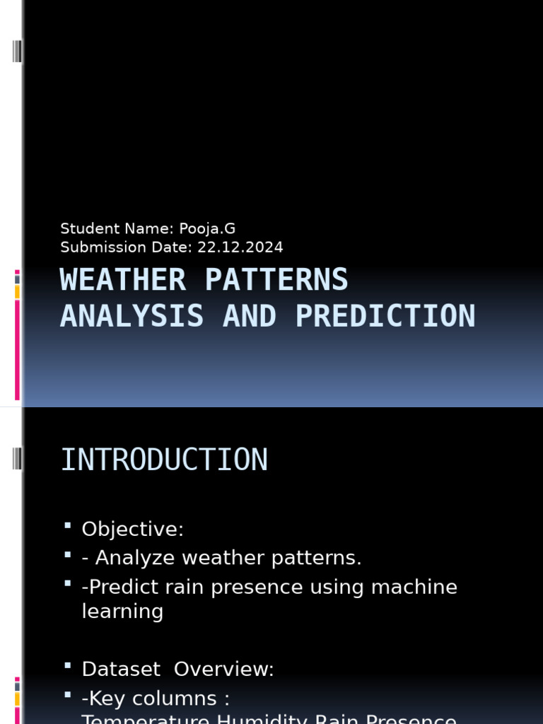 Weather Patterns Analysis & Prediction | PDF | Cluster Analysis | Data ...