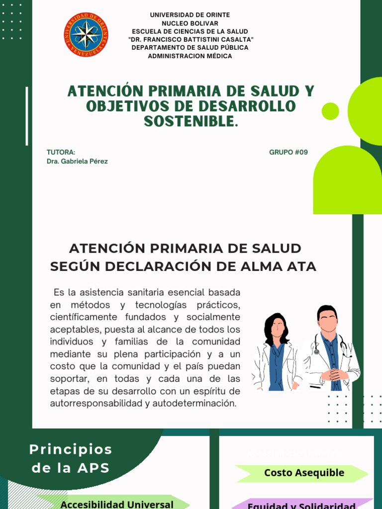 Atención Primaria y Desarrollo Sostenible | PDF | Cuidado de la salud ...