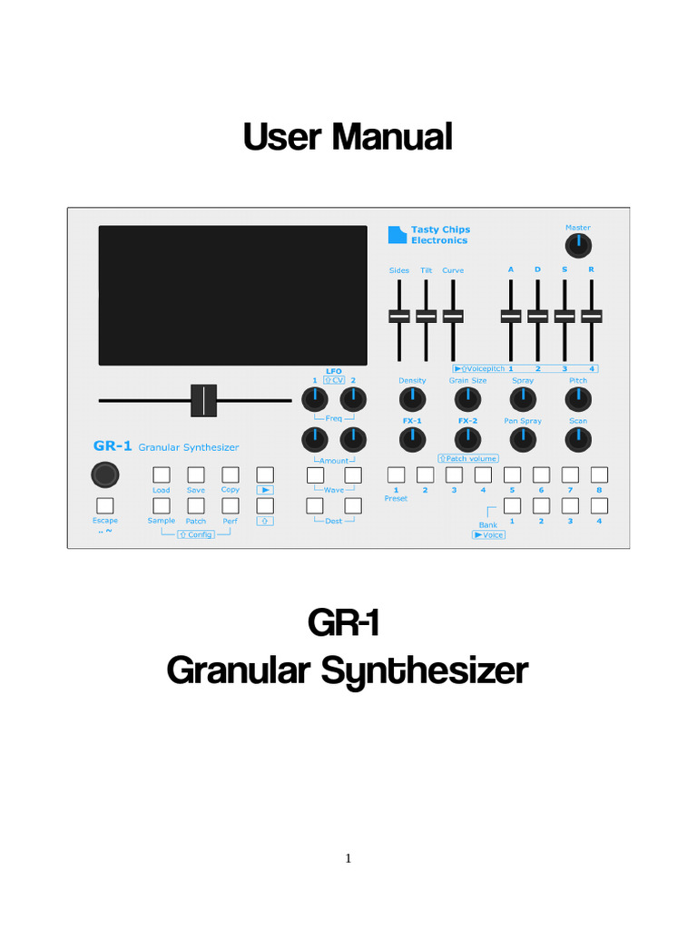 GR-1 Granular Synthesizer User Manual | PDF | Synthesizer | Usb