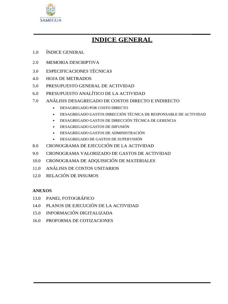 Indice General | PDF