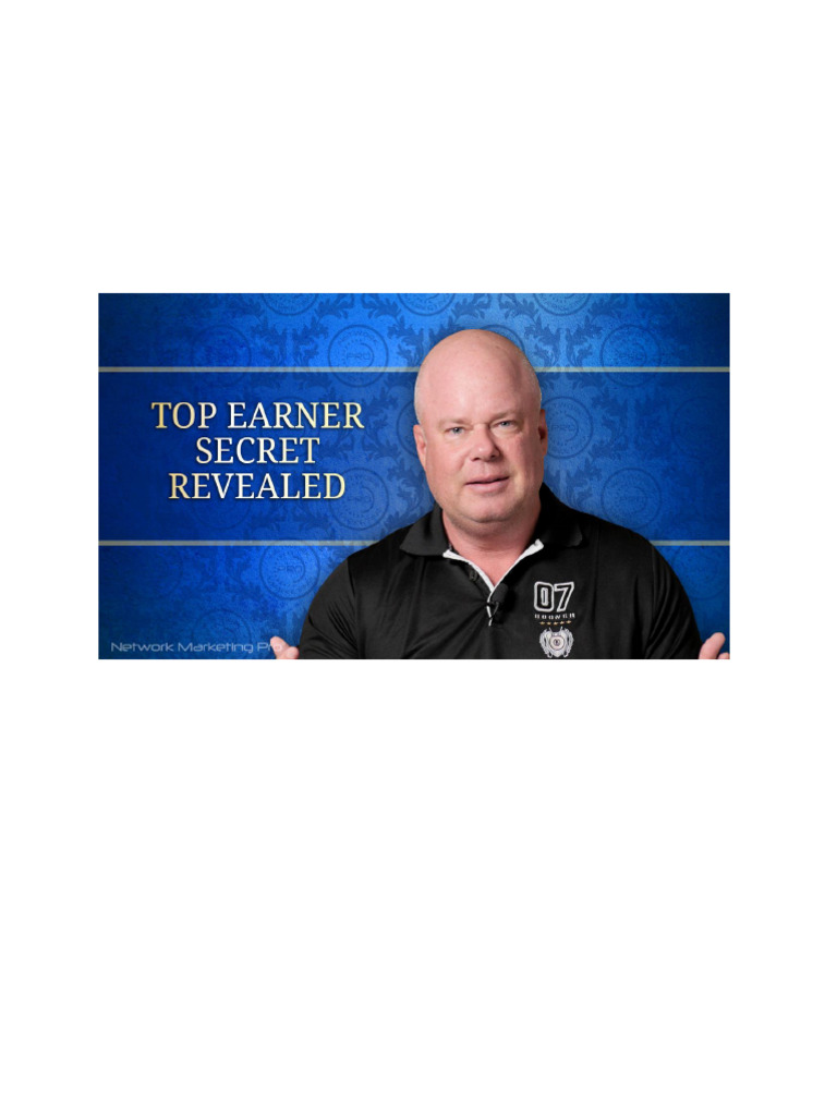 Top Earner Secrets in Network Marketing | PDF