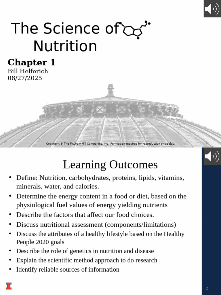 L02_Chapter1_The Science of Nutrition_082725_audio | PDF | Nutrition ...