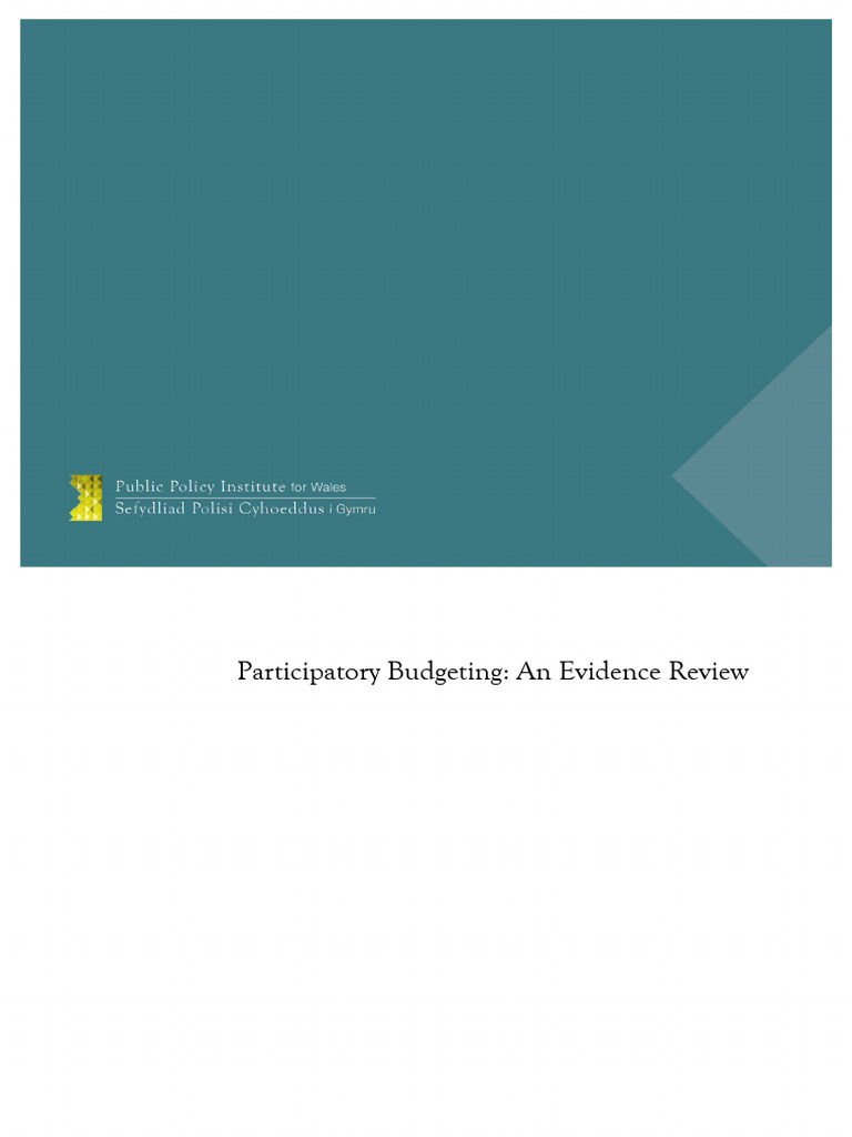 PPIW Report - Participatory Budgeting Evidence Review - July 2017 FINAL ...
