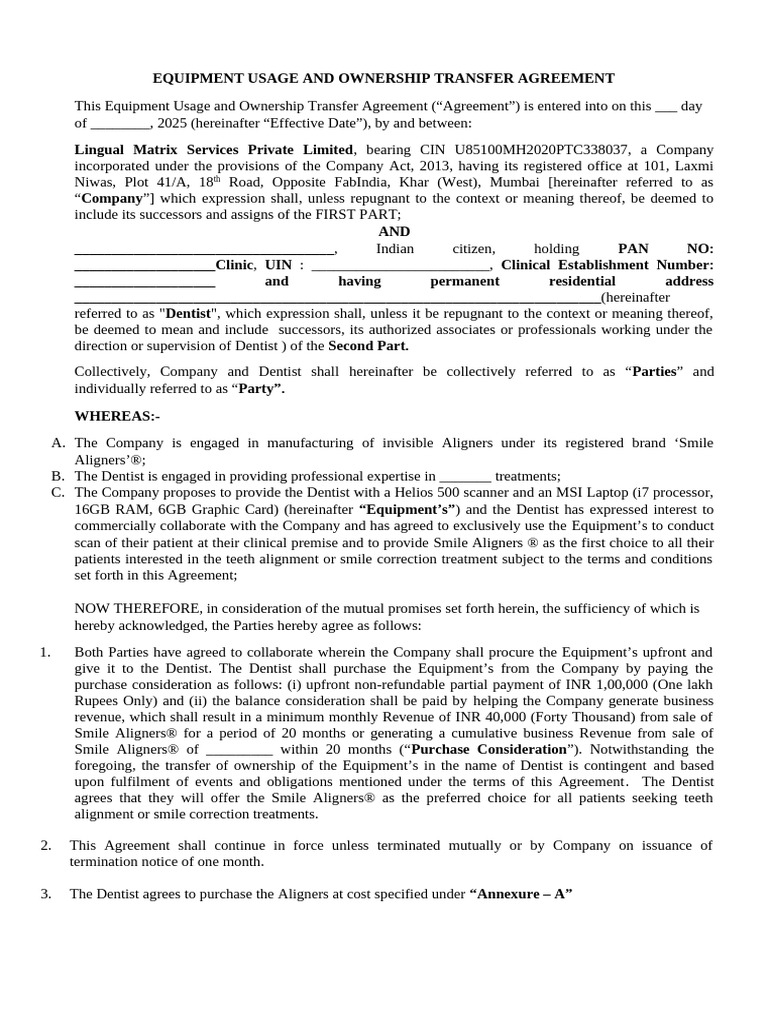 Equipment Usage and Ownership Agreement_Smile Aligners 22092025 (1) (3 ...