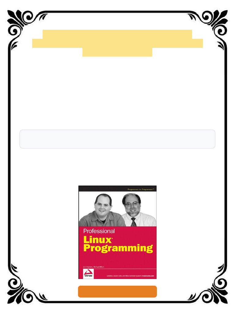 Professional Linux Programming 1st Edition Jon Masters Ebook Fast ...