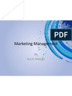 Marketing Management: by Ruchi Malego