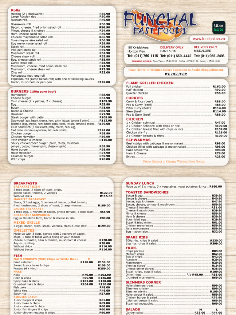 Funchal Menu 2025-Dy3zw5gK | PDF