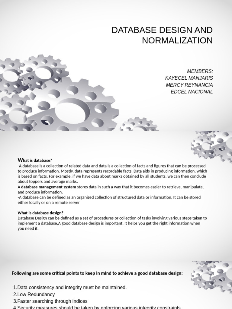 Database Design and Normalization Guide | PDF | Databases | Database Design