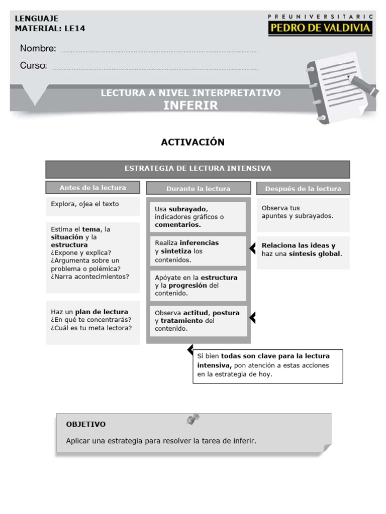 Estrategias para Inferir en Lectura | PDF | John Locke | Metáfora