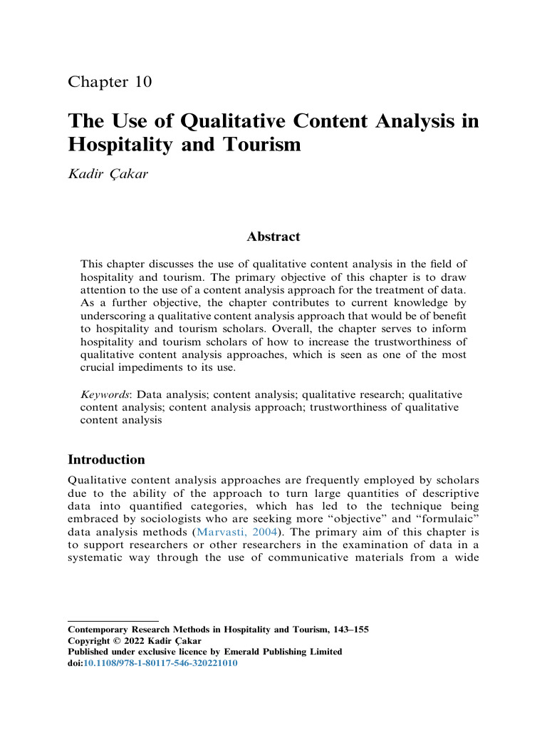 Content Analysis | PDF | Qualitative Research | Analysis