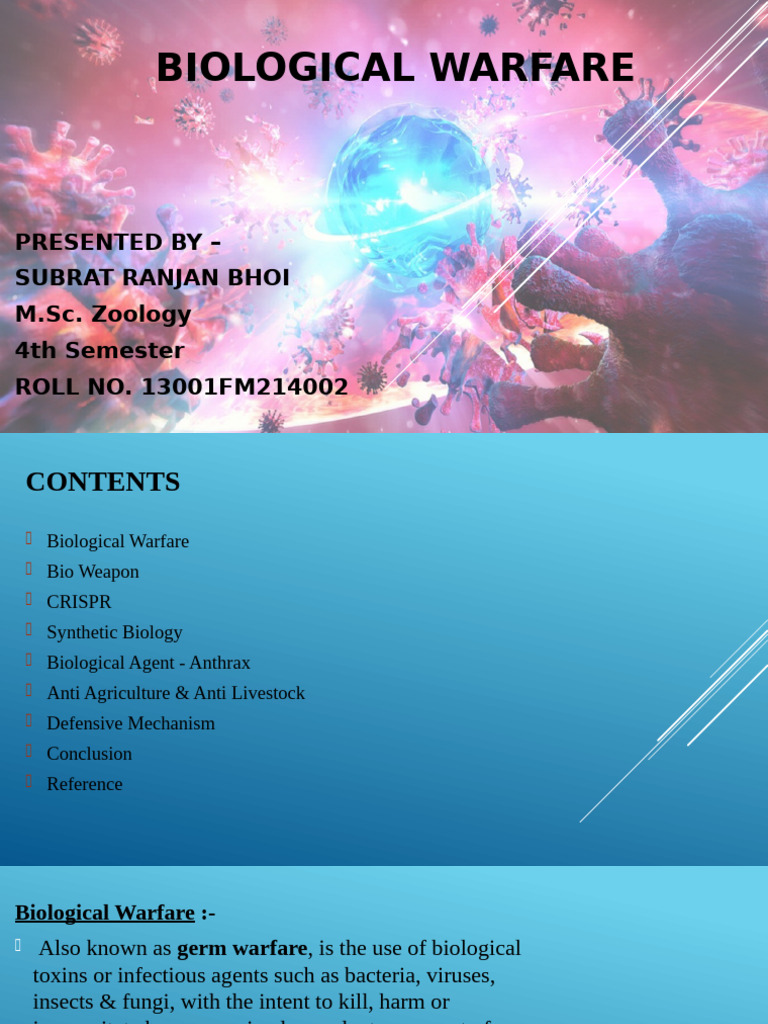 Bioweapon | PDF | Biological Warfare | Microbiology