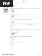 Class 8 Maths Olympiad Practice Paper | PDF