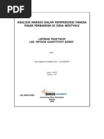 Download ANALISIS MARKOV DALAM MEMPREDIKSI PANGSA PASAR PERBANKAN DI DESA WESTVALE by Angginami Sadida Pane SN96817079 doc pdf