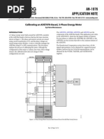 AN-1076 Application Note: Calibrating An ADE7878-Based, 3-Phase Energy Meter