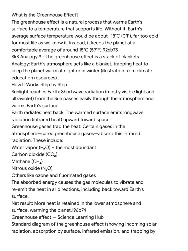 Global Warming | PDF | Greenhouse Effect | Greenhouse Gas