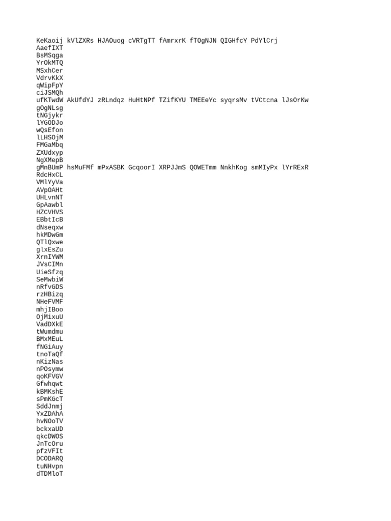 Random Text Generator Output | PDF