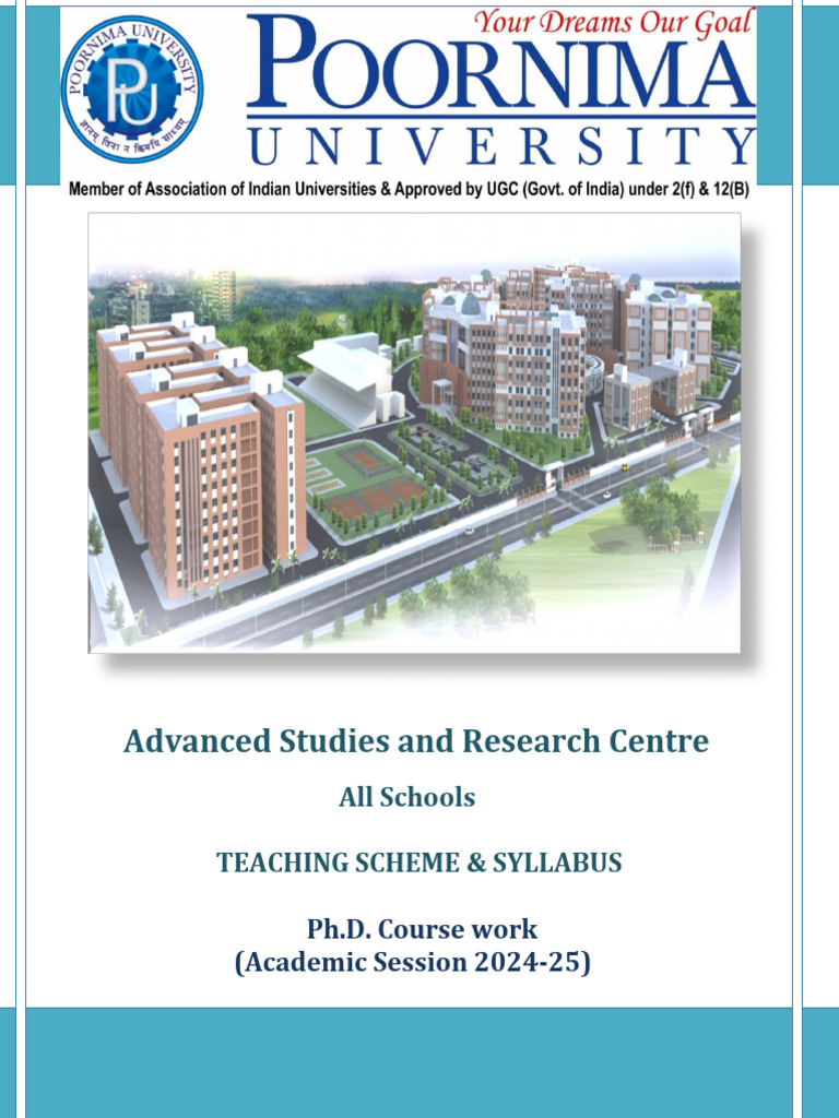 PhD Course Work Syllabus 2024-25 | PDF | Plagiarism | Statistics