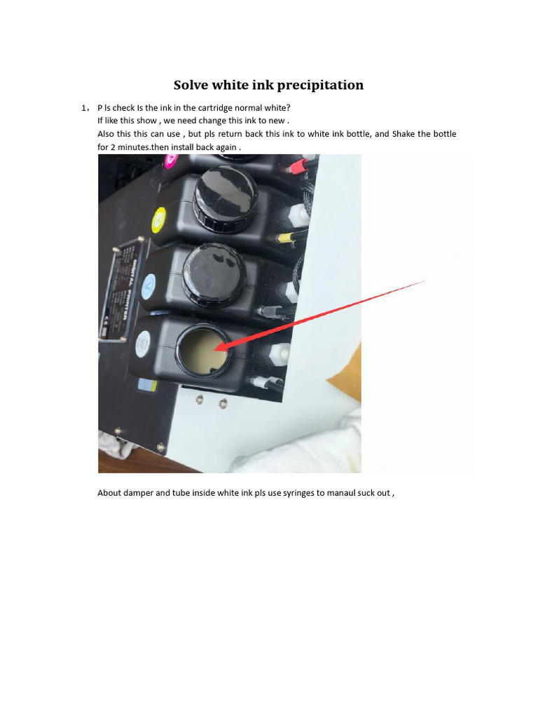 If White Ink Not Good Out | PDF
