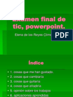 Examen Final de Tic, Powerpoint