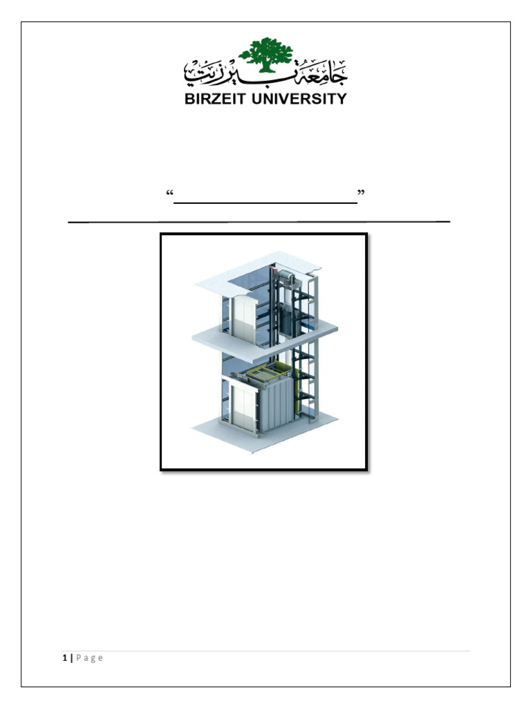 Elevator Design and Component Analysis | PDF | Elevator | Bearing ...