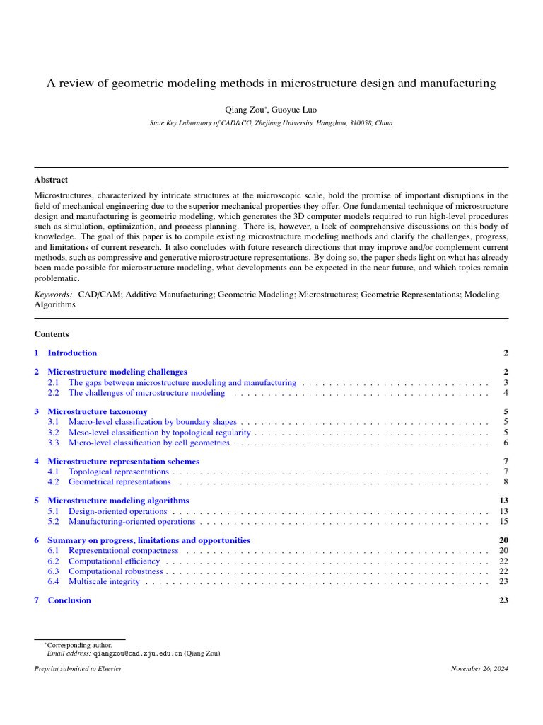 Geometric Modeling for Microstructure Design | PDF | Geometry ...