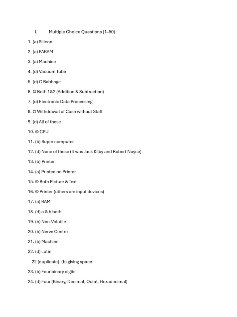 Computer Science Quiz and Glossary | PDF