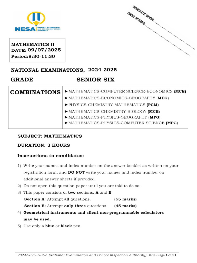 Mathematics 2 | PDF