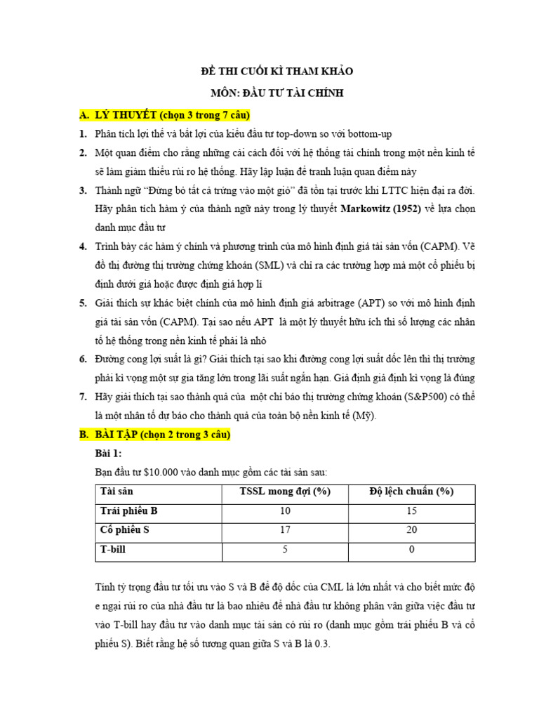 DTTC - Đề Tham Khảo Cuối Kì - 21.11.2024 | PDF