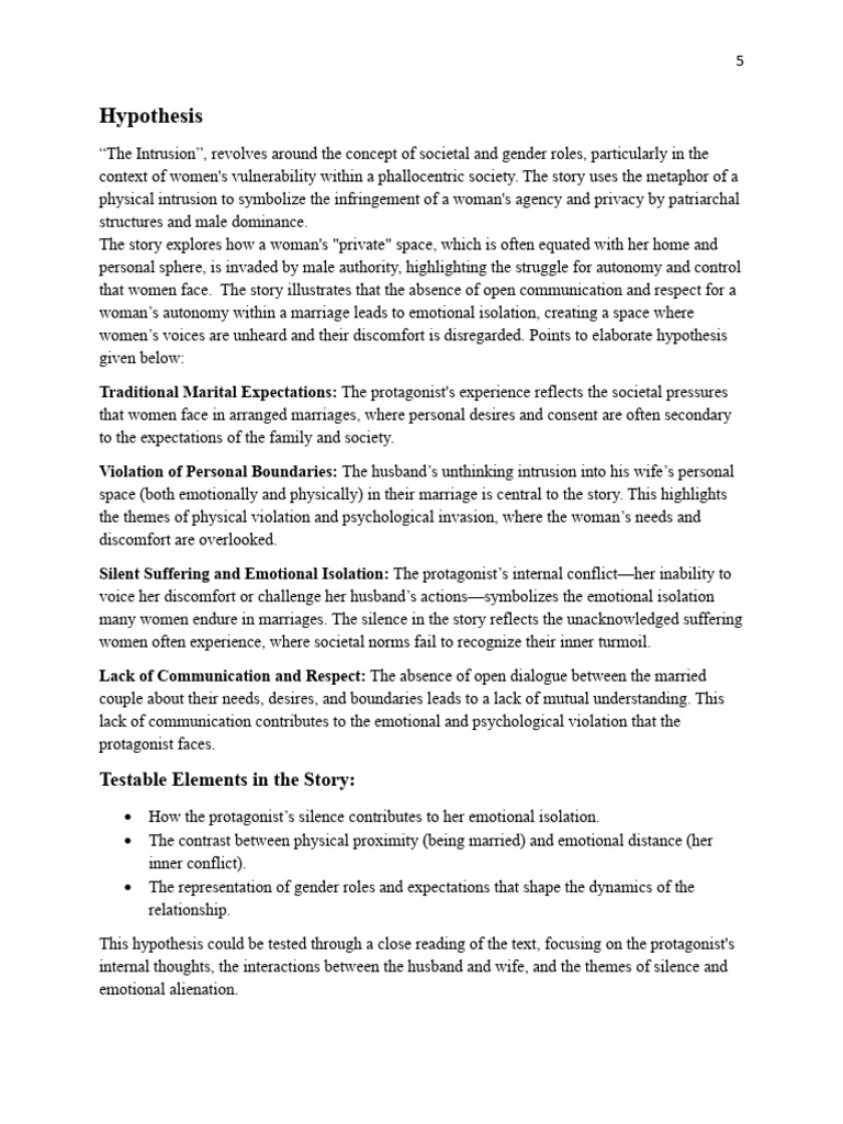 9. Hypothesis | PDF | Marriage | Gender Role