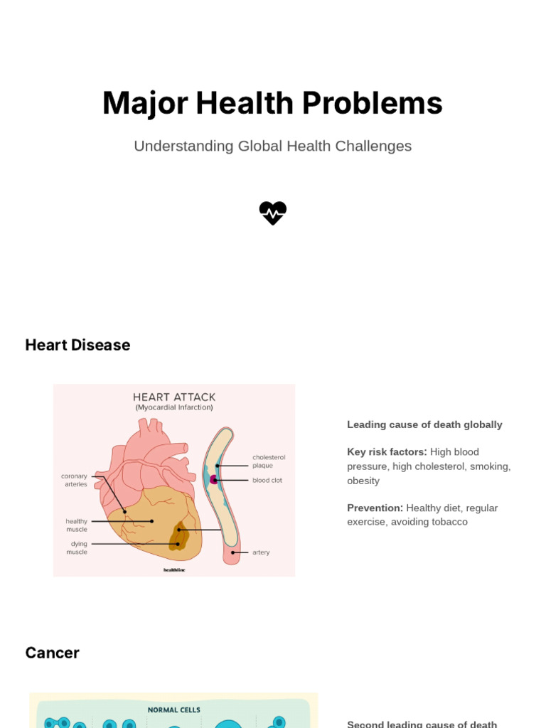 Major Health Problems: Understanding Global Health Challenges | PDF ...