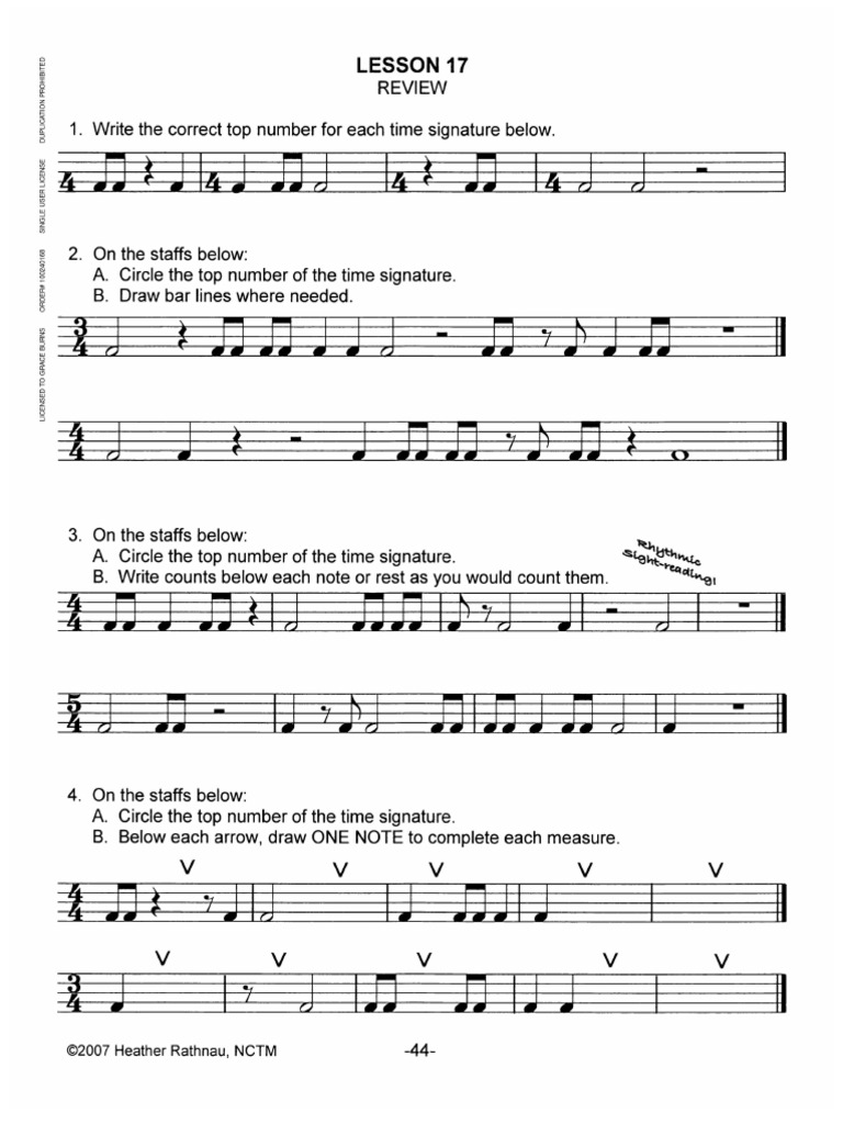 More Rhythm Practice | PDF