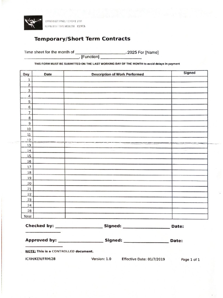 Short Term Contracts | PDF