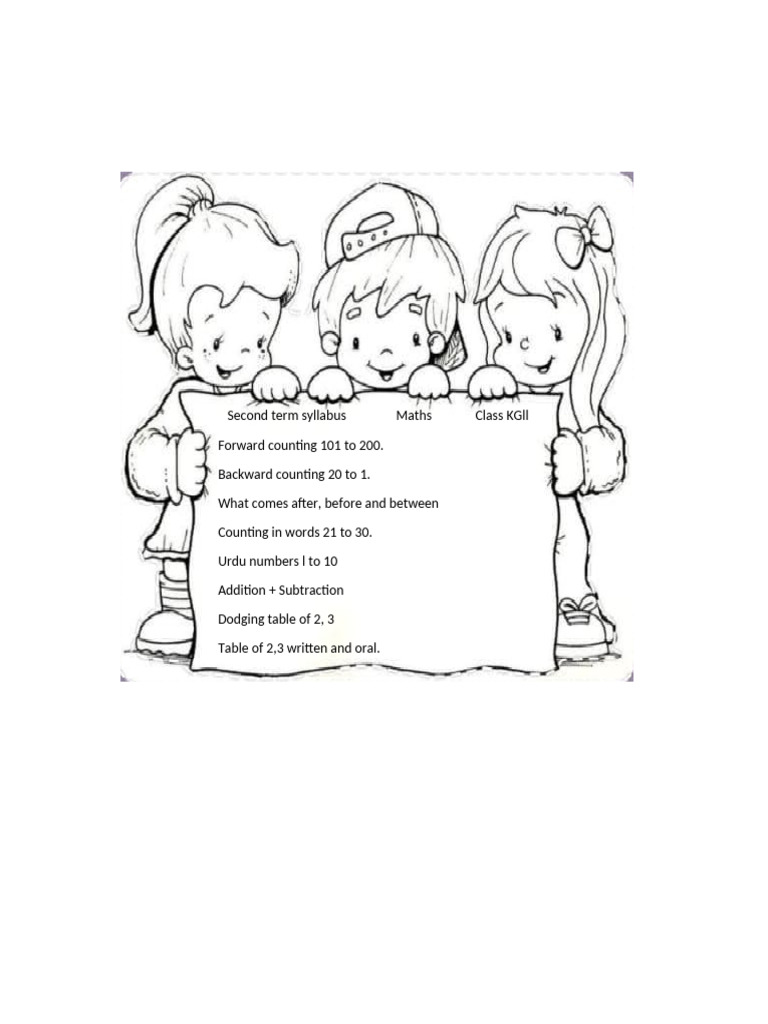 KGLL Maths Syllabus | PDF