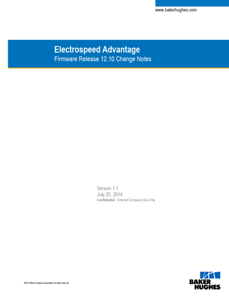 Electrospeed Advantage Firmware 12.10 Notes | PDF | Power Inverter ...
