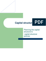 Planning The Capital Structure & Capital Structure Policies