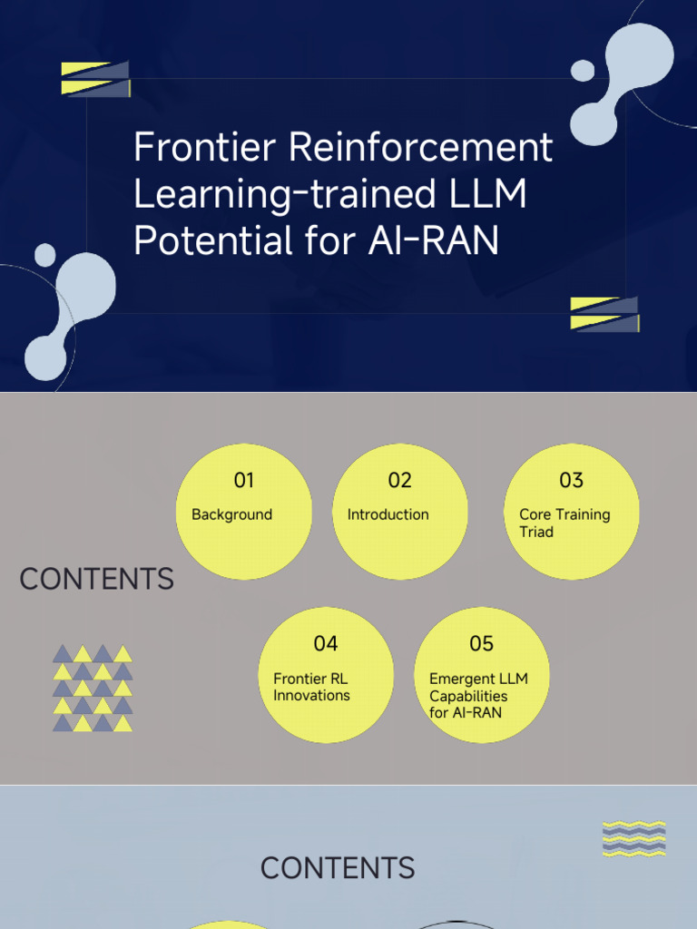 Frontier RL Innovations for AI-RAN | PDF | Computer Network | Cognitive ...