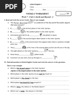 Weekly Language Review Q1:1 Answer Key | PDF | Verb | Grammatical Tense