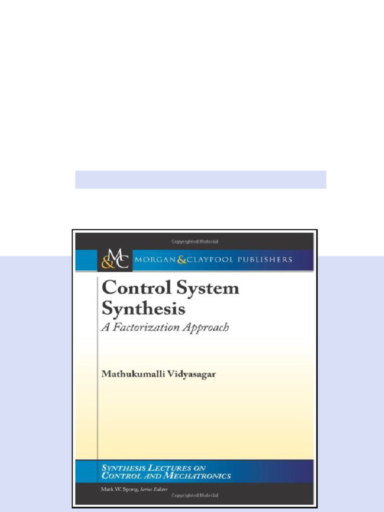 (Ebook) Control System Synthesis - A Factorization Approach, Part II ...