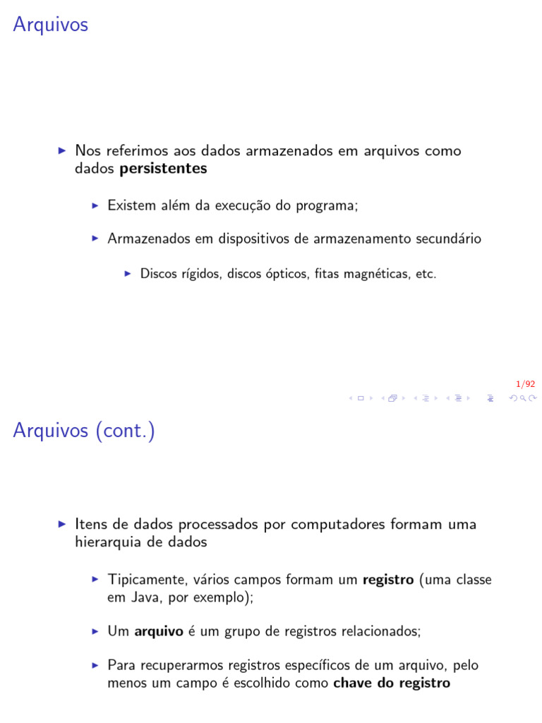 Manipulação de Arquivos em Java | PDF | Classe (programação de ...