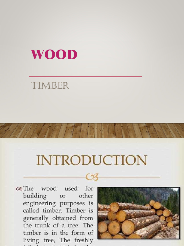 Wood (Timber) | PDF