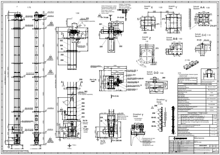 Technical Data for Bucket Elevator System | PDF | Mechanical ...