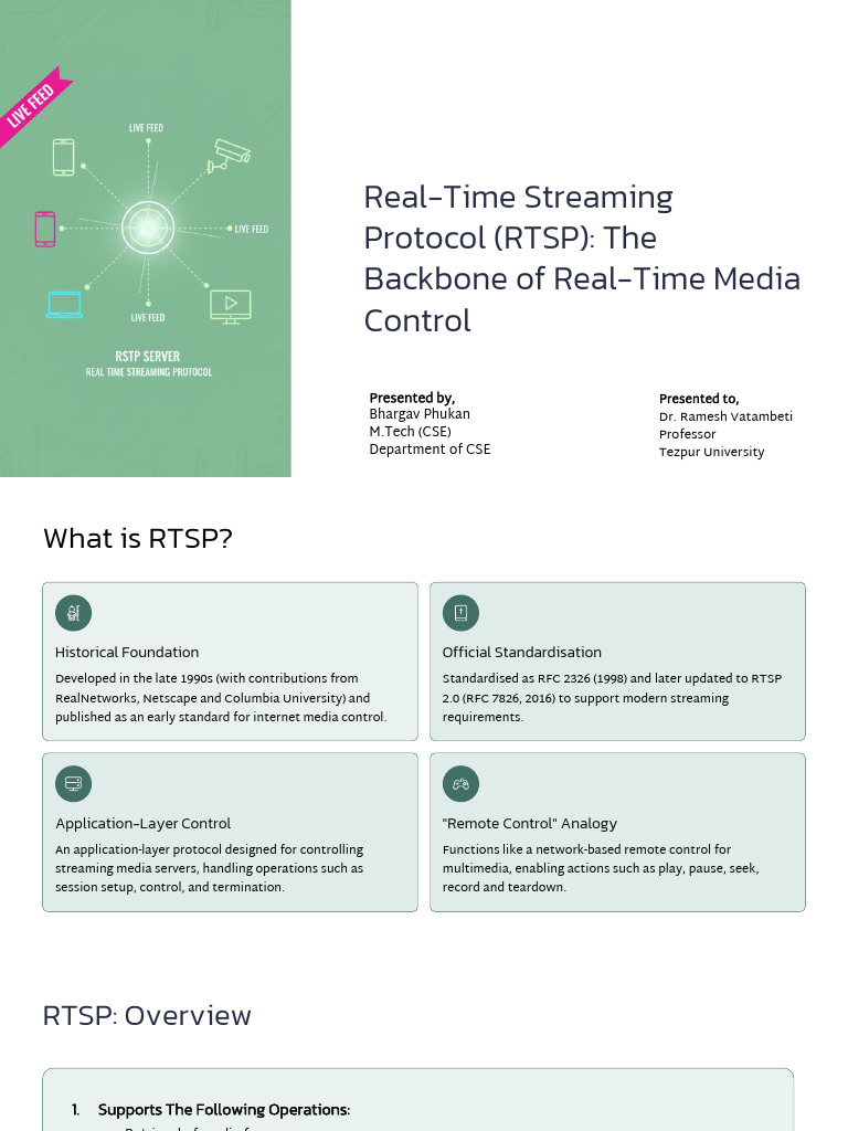 Understanding RTSP: Real-Time Media Control | PDF | Streaming Media ...