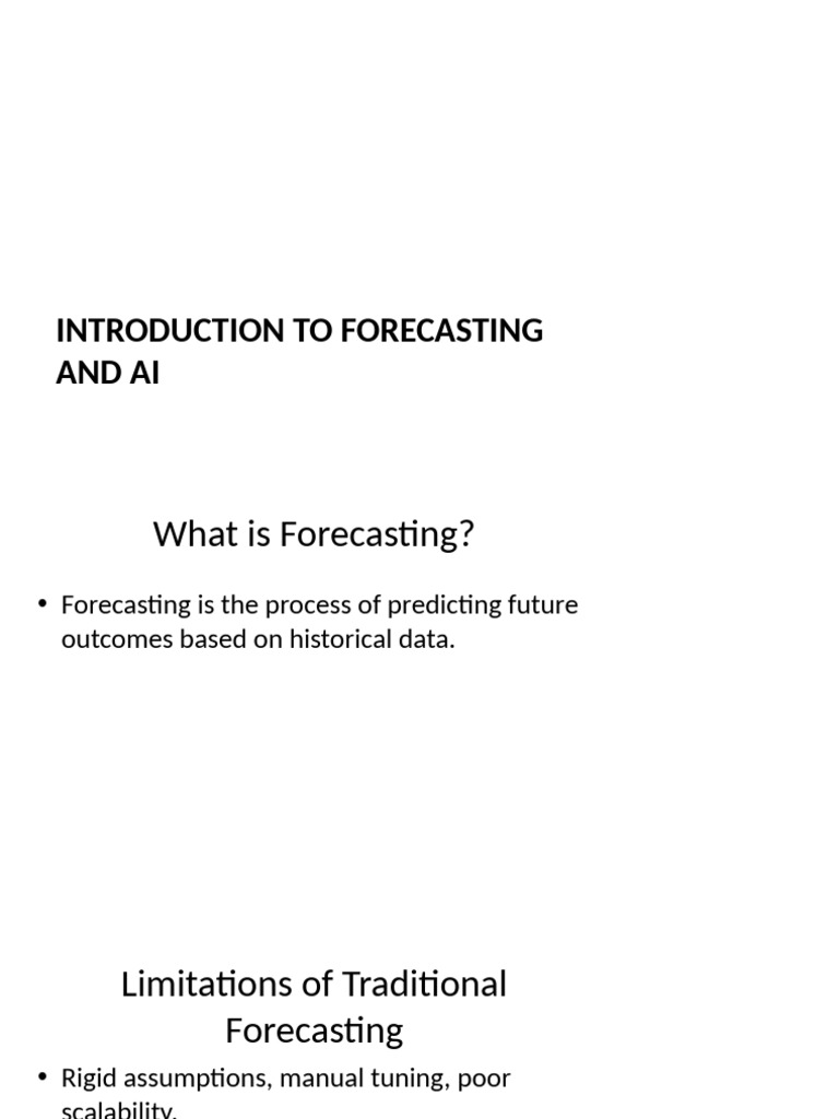 AI Forecasting: Tools & Strategies Guide | PDF | Forecasting ...
